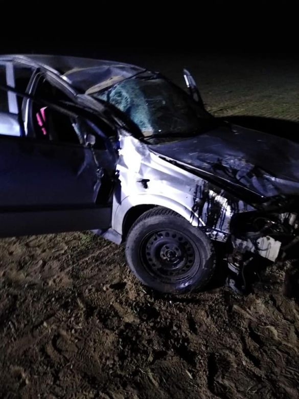 Sierpc. POWAŻNY WYPADEK! Zmiażdżone auto z kobietą za kierownicą! [ZDJĘCIA]