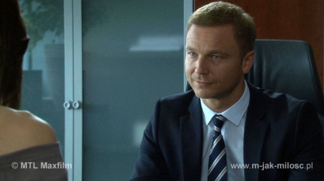 M jak miłość odc. 1078. Andrzej Budzyński (Krystian Wieczorek)