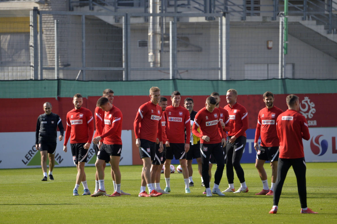 Trening reprezentacji na stadionie Legii