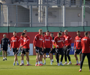 Trening reprezentacji na stadionie Legii