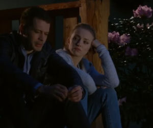 M jak miłość odc. 1080. Joanna (Barbara Kurdej-Szatan), Tomek (Andrzej Młynarczyk)