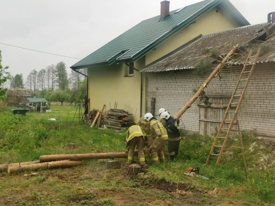 Silny wiatr w Polsce. Blisko 7 tys. odbiorców z Podlasia bez prądu [ZDJĘCIA]