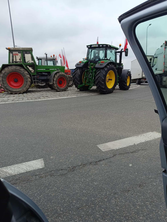Protest rolników na S19 w Sokołowie Małopolskim 20.03.2023