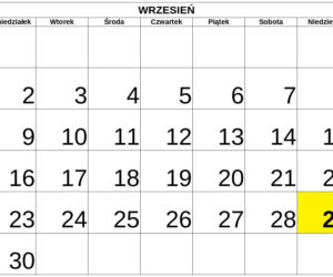 Niedziele handlowe 2019 - WRZESIEŃ