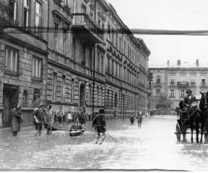 Tak wyglądały powodzie w Krakowie