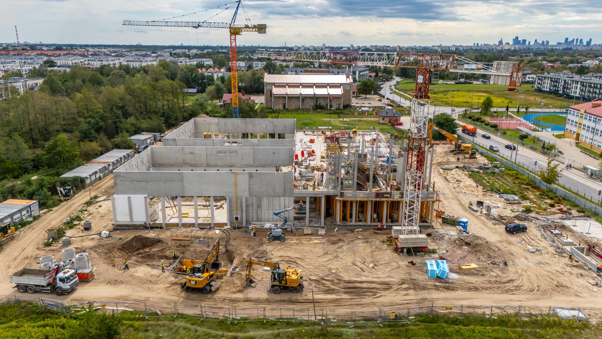 Budowa kompleksu basenowego na Białołęce