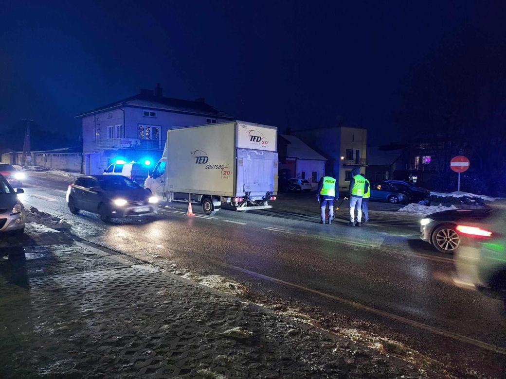 Potrącenie pieszego w Wąchocku