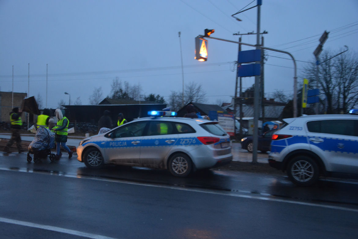 Blokada drogi krajowej DK7