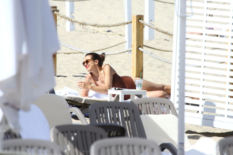 Katarzyna Herman na plaży