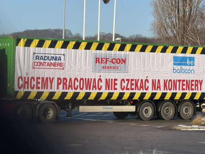 Protest przewoźników na obwodnicy Trójmiasta