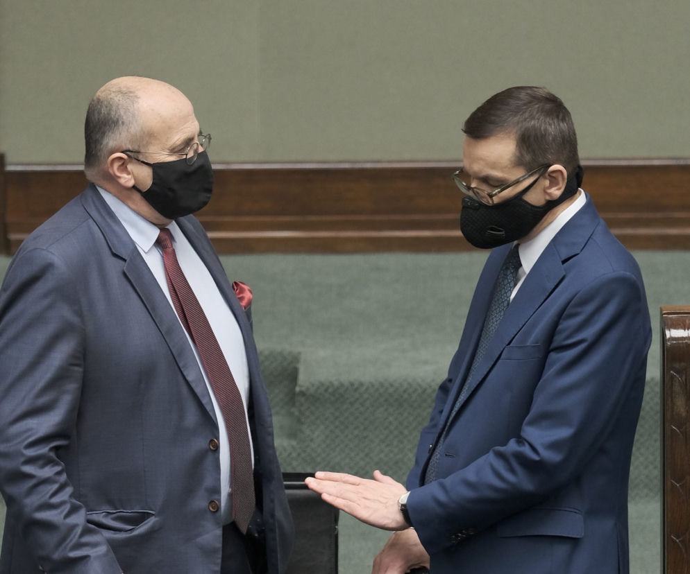 Zbigniew Rau i Mateusz Morawiecki