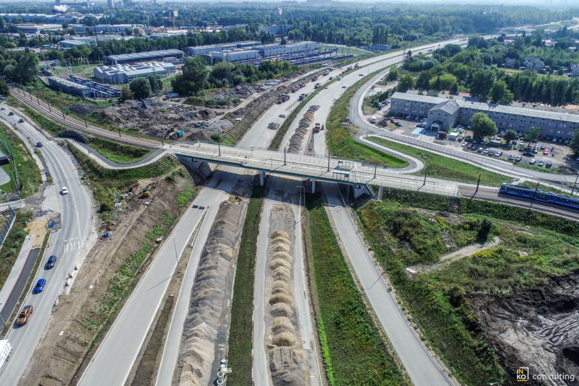Węzeł Mistrzejowice - budowa. Zobacz jak powstaje jeden z najbardziej skomplikowanych obiektów na S7
