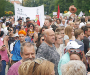 Protest przeciw przemocy w Białymstoku