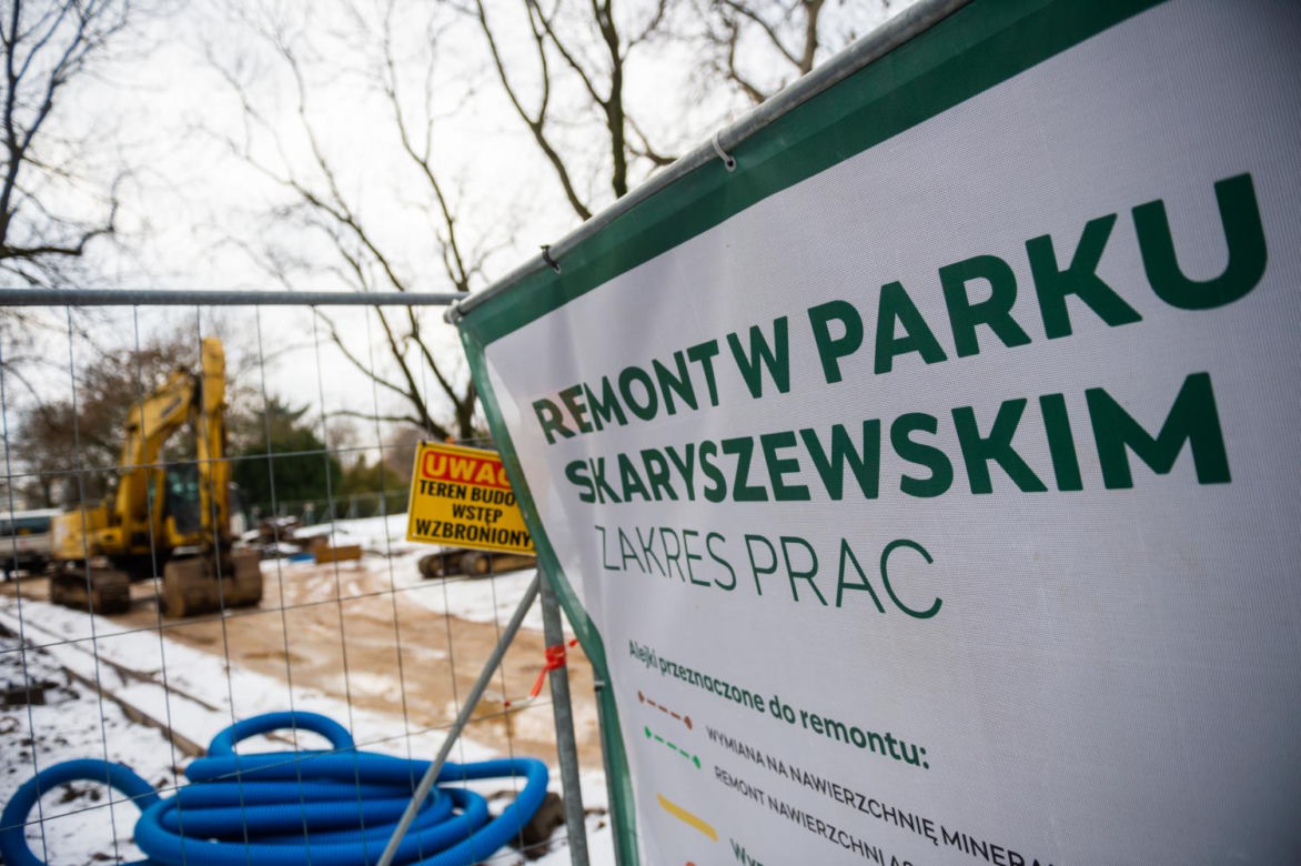 Remont parku Skaryszewskiego