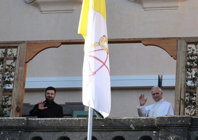 Zełeński na spotkaniu z papieżem Leonem
