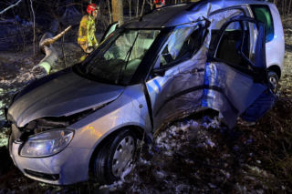 Nocny wypadek koło Jawora. Pięć osób poszkodowanych 