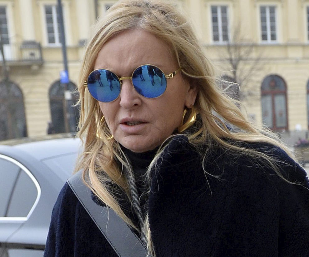 Monika Olejnik w glanach na pogrzebie zamordowaniego dziennikarza