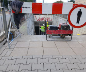 Likwidacja przejścia podziemnego na skrzyżowaniu ul. Młynarskiej i Wolskiej w Warszawie