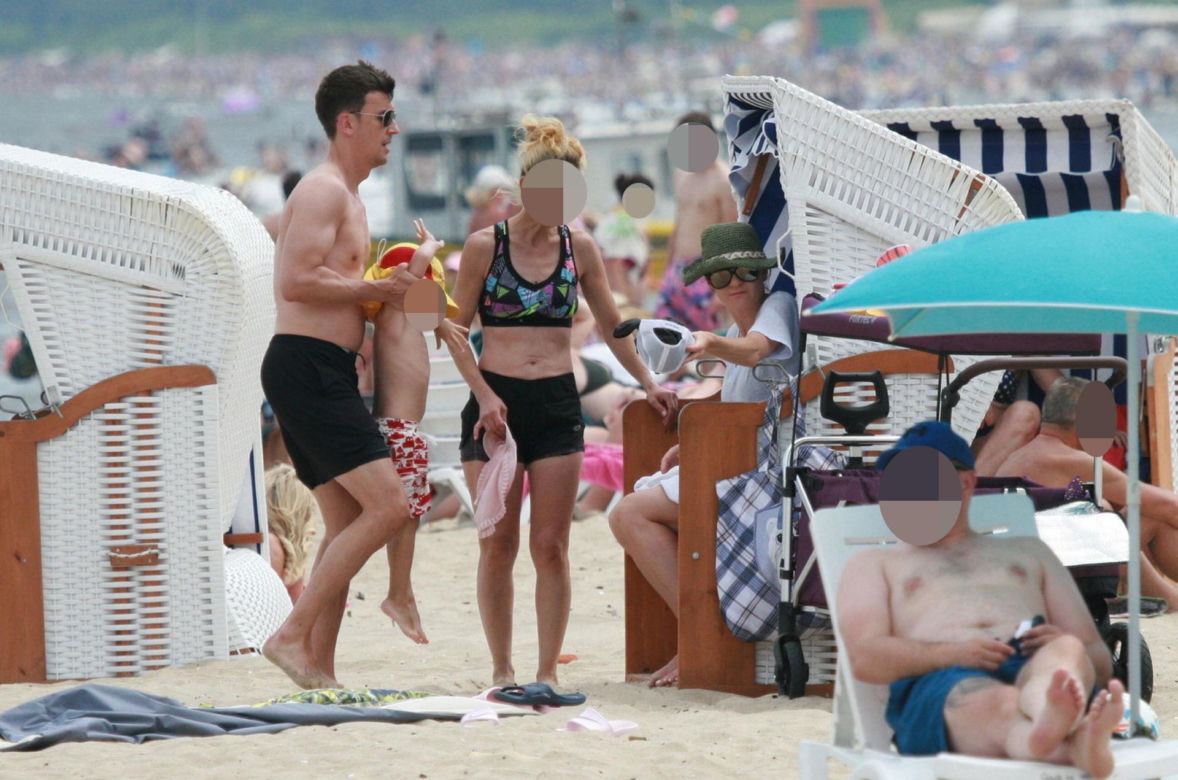 Agnieszka Radwańska na plaży