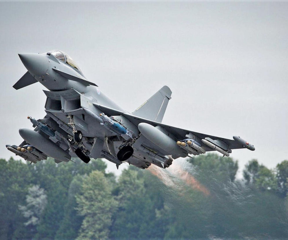 Eurofighter z pociskami Brimstone 3