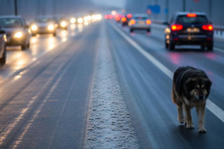 Pies na S7. Zaskakujący finał sylwestrowej akcji policjantki