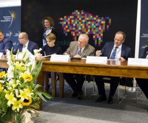 Pawilon Polski z EXPO 2020 stanie na kampusie Politechniki Białostockiej