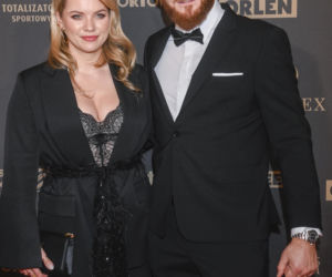 Jan Błachowicz z partnerką i synem