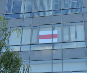 Flaga Białorusi na Ursynowie