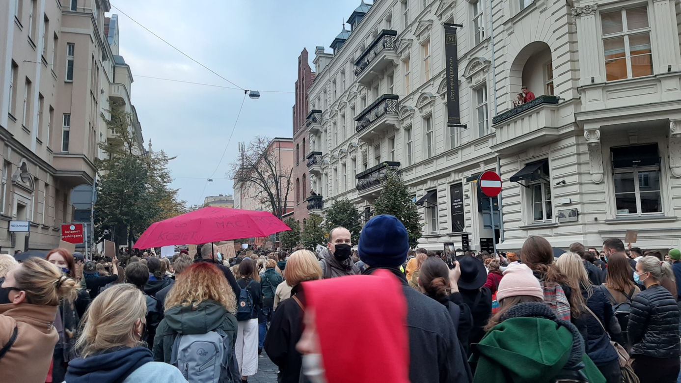 Strajk kobiet w centrum Poznania