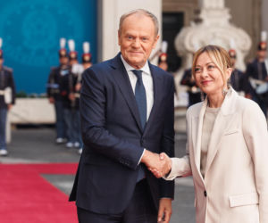 Donald Tusk spotkał się z Giorgią Meloni