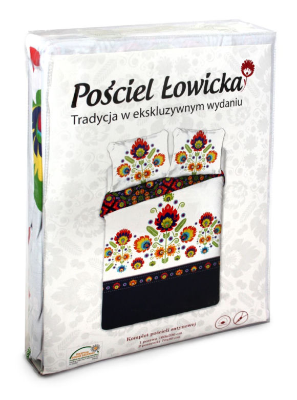 Kolorowe gwiozdy. Pościel Łowicka. Faro