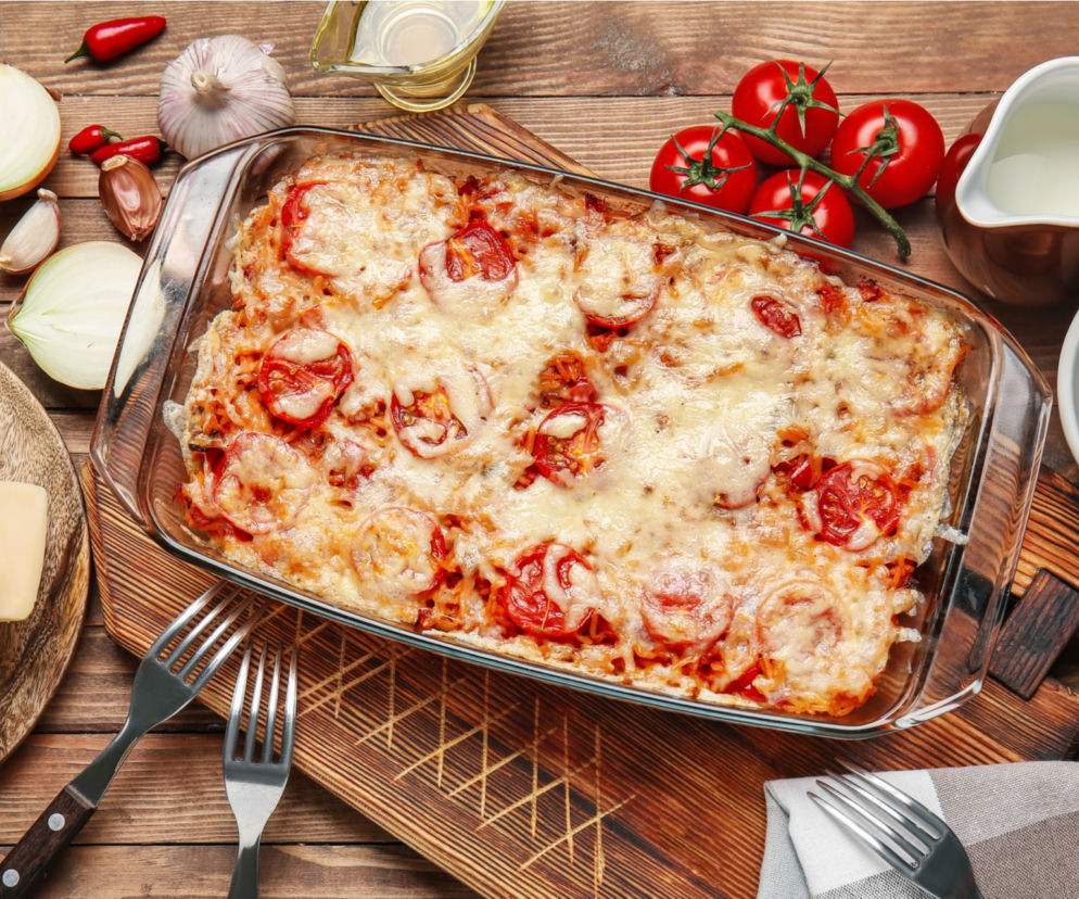 Zapiekane risotto cheddarowe - kremowe i łatwe w przygotowaniu