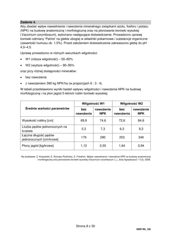 Matura biologia arkusz formuła 2015