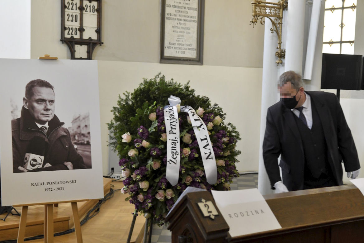 Pogrzeb dziennikarza Rafała Poniatowskiego