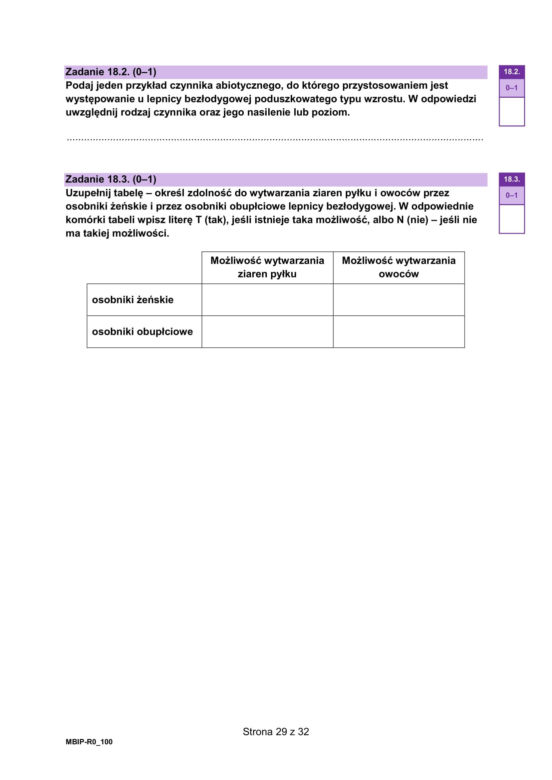 Matura 2025 - biologia
