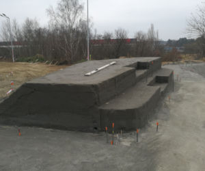 Budowa skateparku na os. Majowym - styczeń 2021