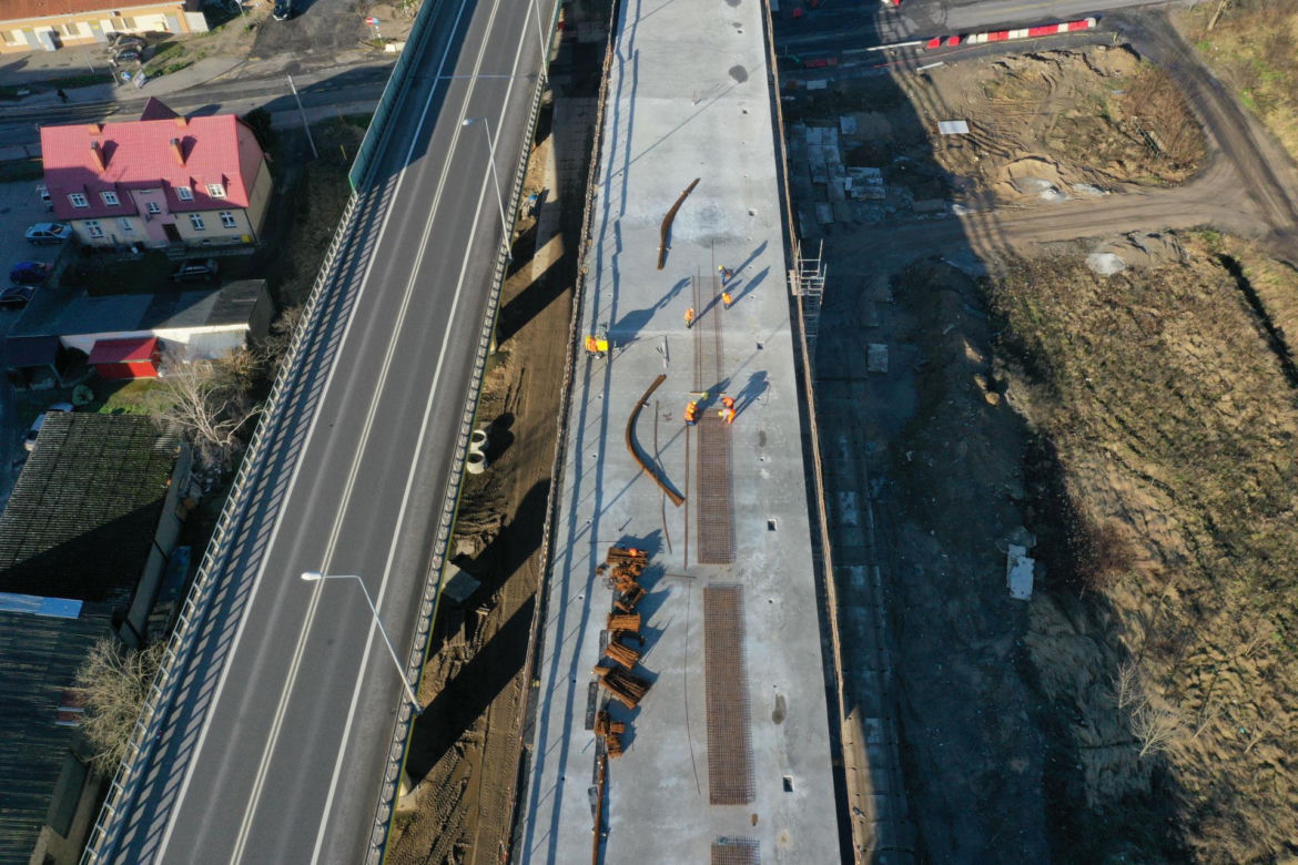 Budowa drogi ekspresowej S3 Dargobądz - Troszyn ZDJĘCIA LUTY 2024