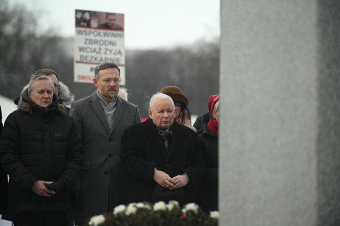 Jarosław Kaczyński na obchodach miesięcznicy smoleńskiej