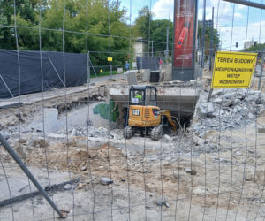 Likwidacja przejścia podziemnego na skrzyżowaniu ul. Młynarskiej i Wolskiej w Warszawie