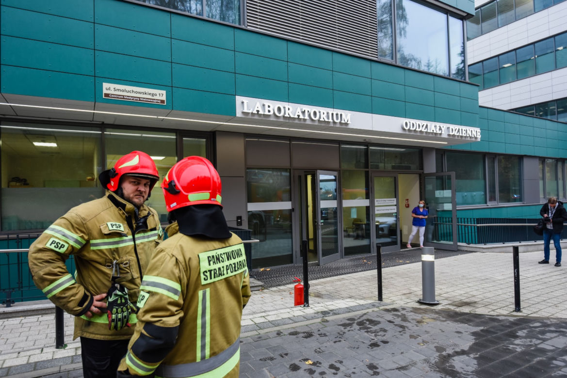 Gdańsk. Ewakuacja w Centrum Medycyny Nieinwazyjnej. Pożar w UCK