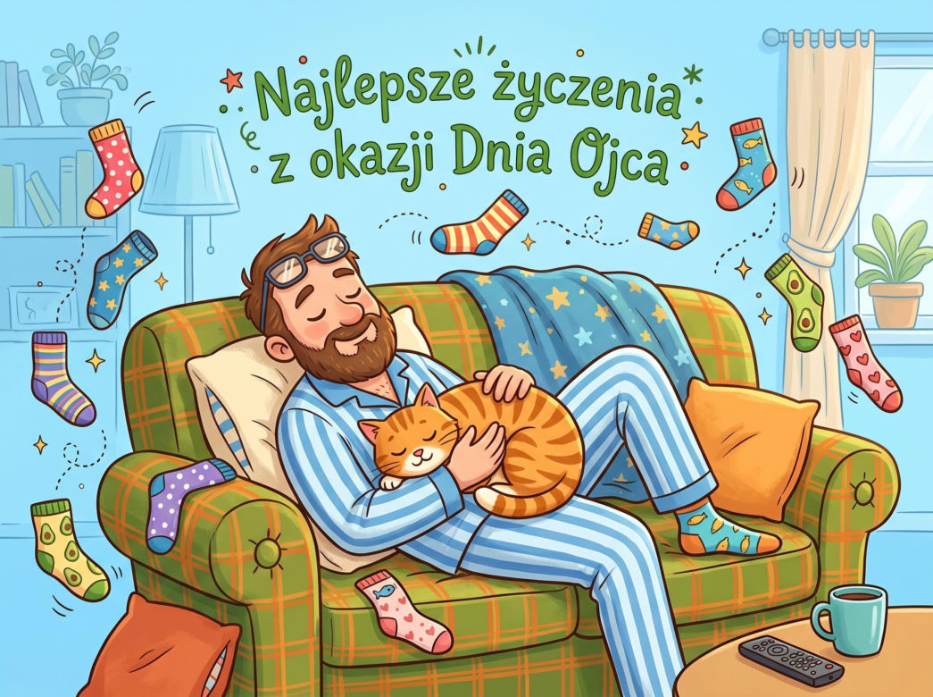 Zabawna kartka na Dzień Taty