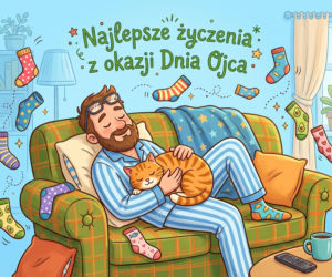 Zabawna kartka na Dzień Taty