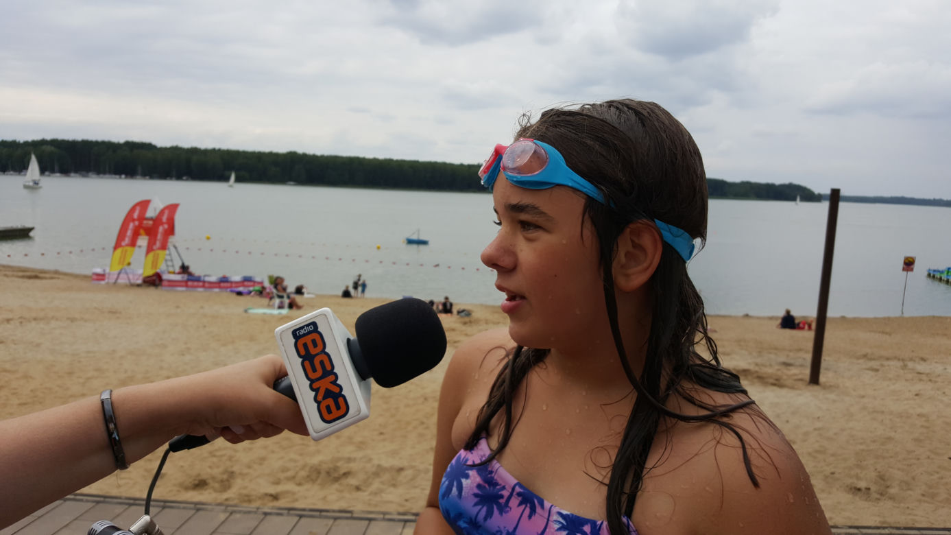 Bydgoska ekipa Eska Summer City na plaży w Pieczyskach