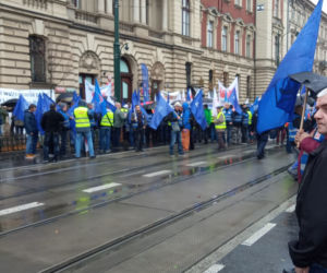 Wielki protest hutników w Krakowie