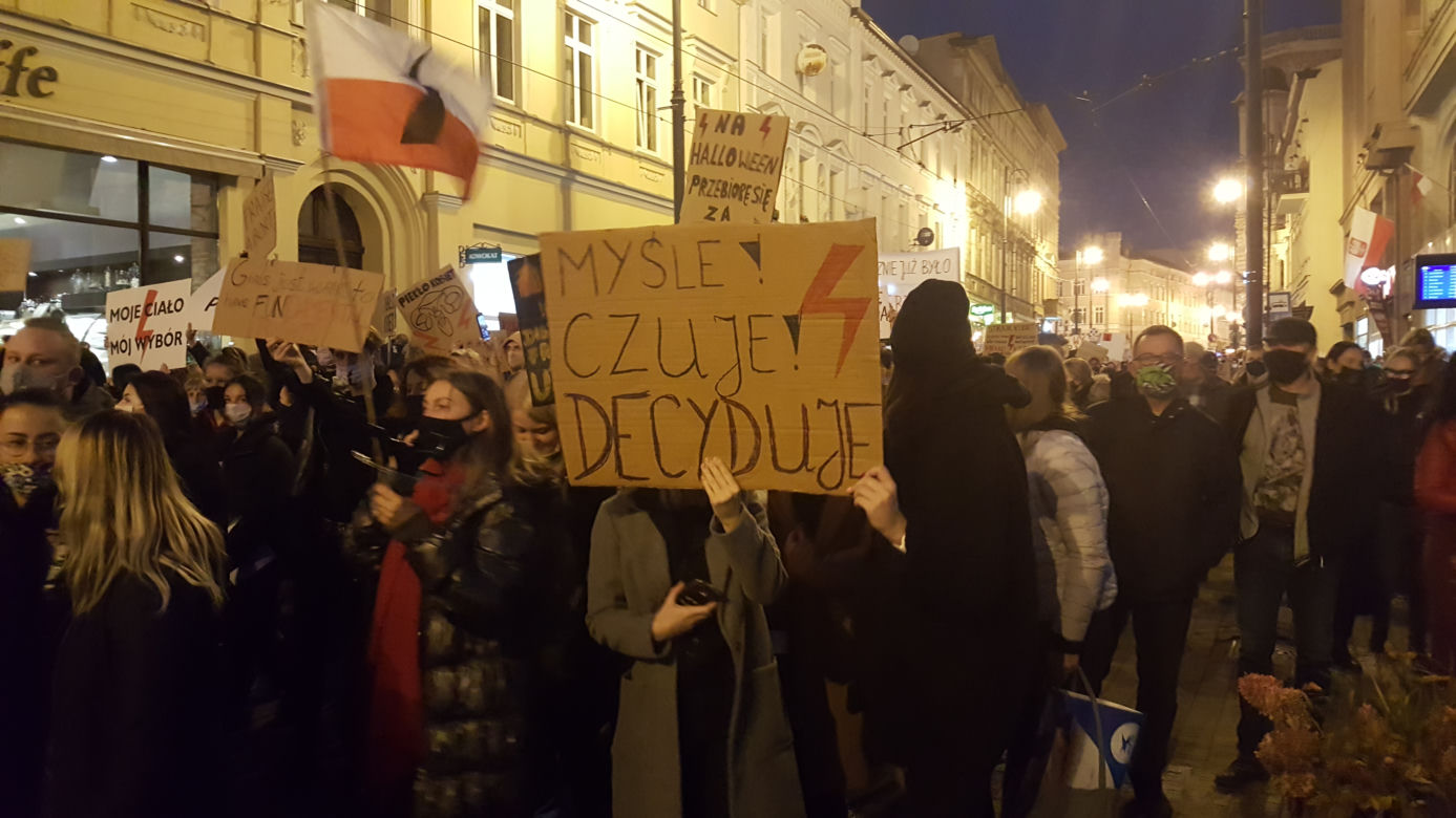 Protest w centrum Bydgoszczy