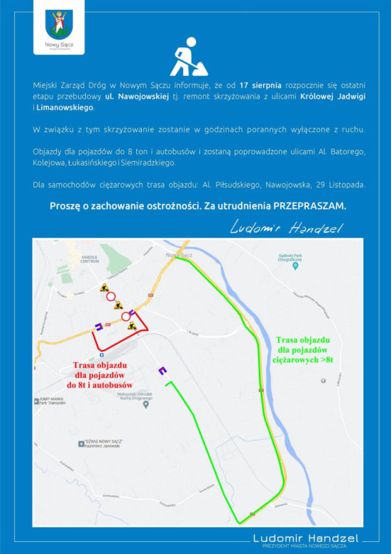 Remont ul. Nawojowskiej