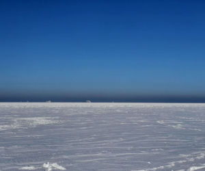 Plaża w Świnoujściu w zimowej odsłonie