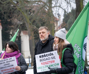 Protest mieszkańców Osiedla Maltańskiego