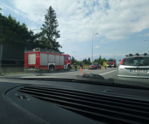 Zderzenie osobówki z motocyklem w Małopolsce [ZDJĘCIA]
