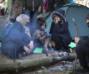 Migranci na granicy polsko-białoruskiej